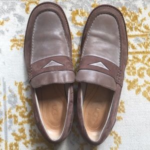 Brown Leather Ugg Loafer